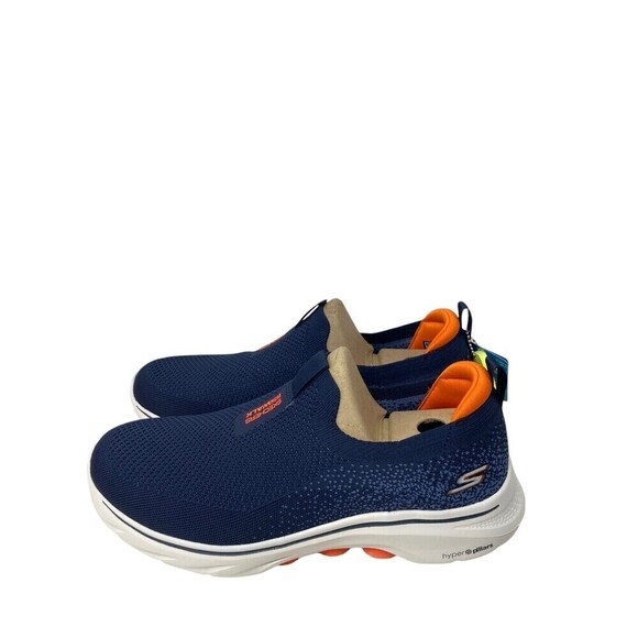 Skechers Walking Shoes Men\'s Size 11 Navy Orange Go Walk 7 Stretch Cushioning main image 6